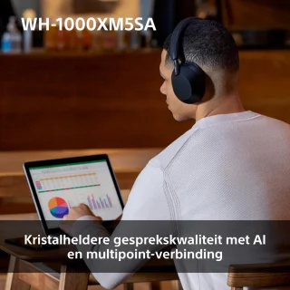 Sony WH-1000XM5SA Draadloze koptelefoon Limited Soft Case Edition Zwart