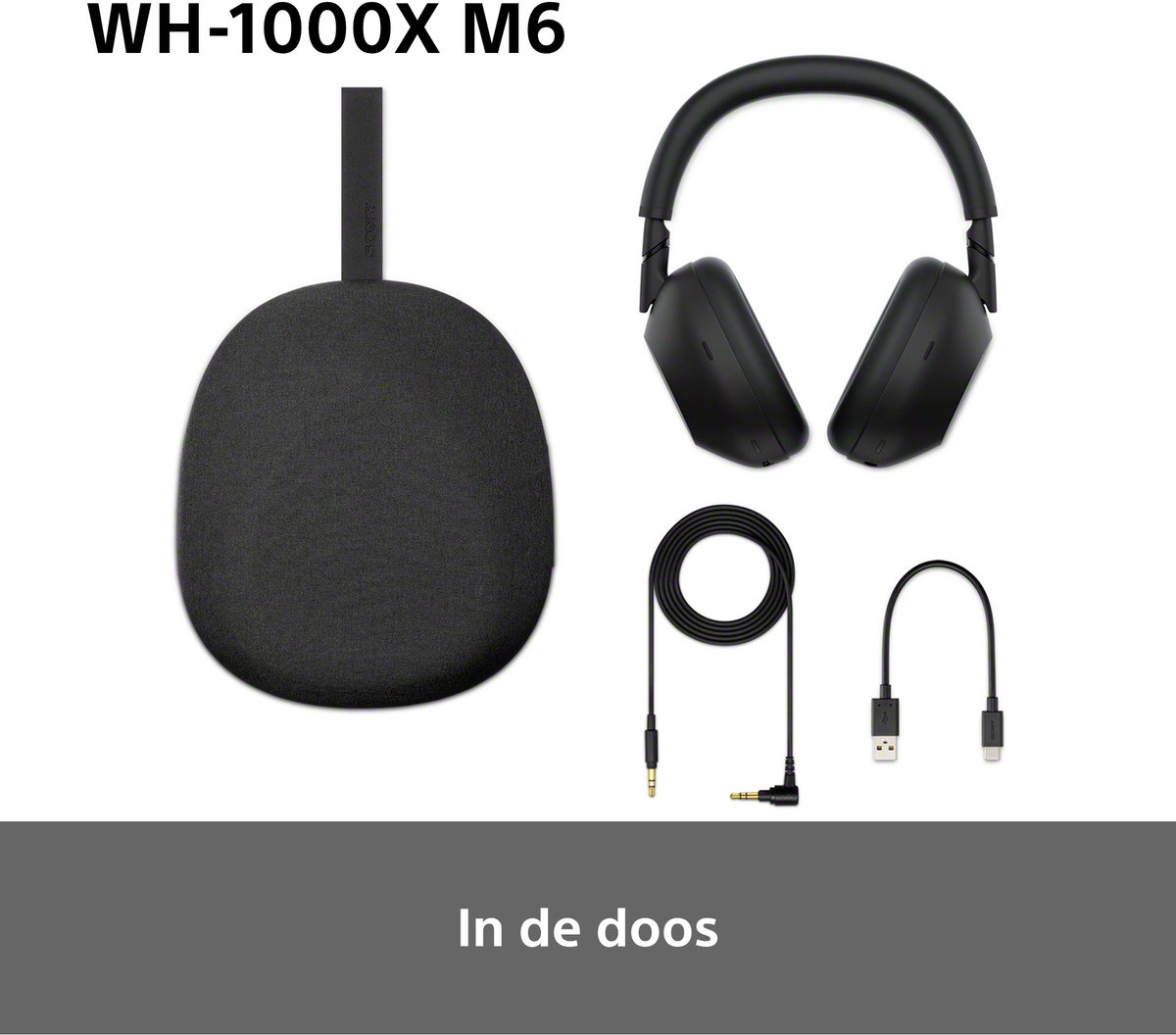 Sony WH-1000XM6 Draadloze Koptelefoon Blauw