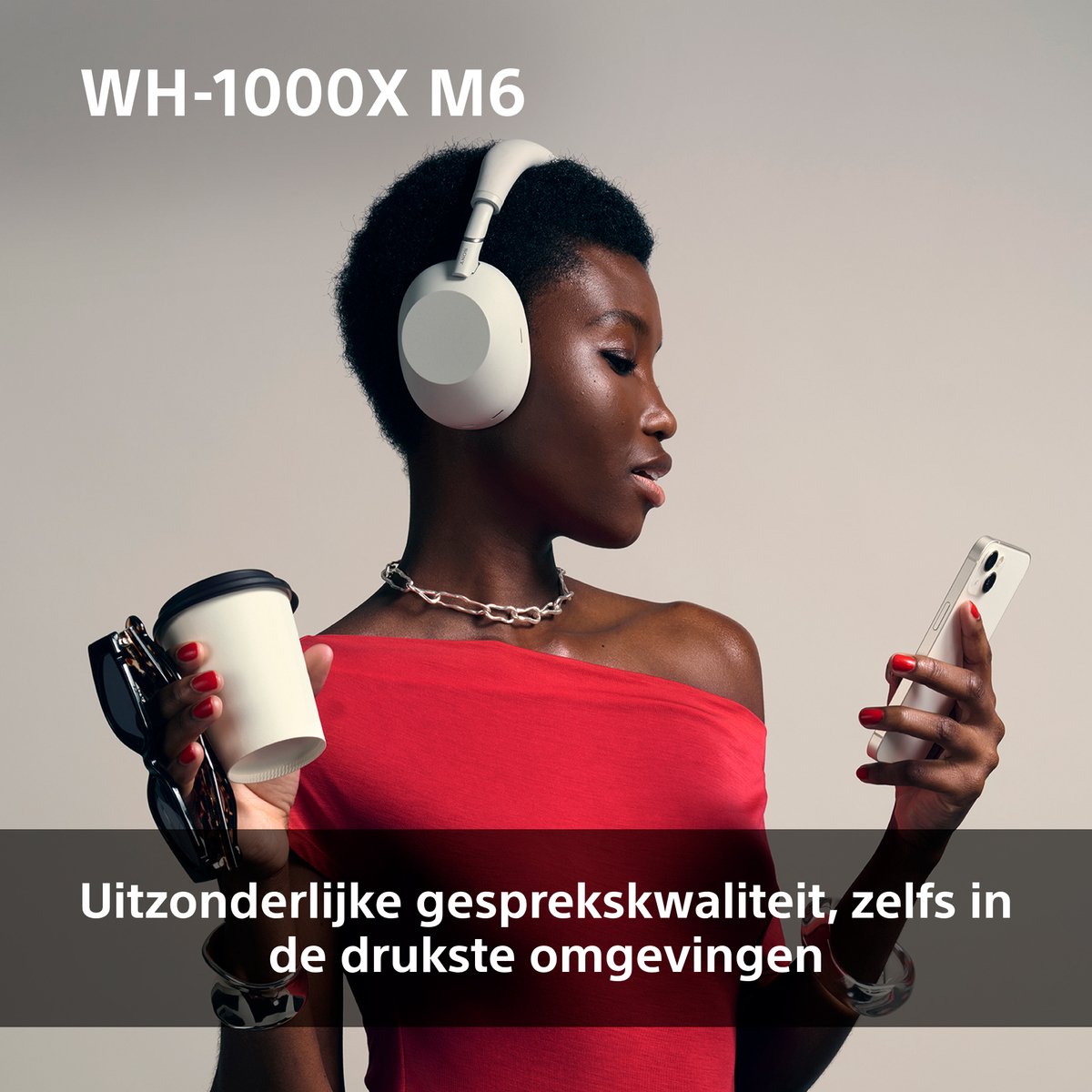 Sony WH-1000XM6 Draadloze Koptelefoon Blauw