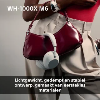 Sony WH-1000XM6 Draadloze Koptelefoon Zilver