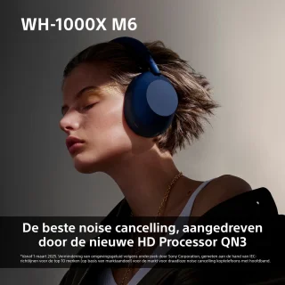 Sony WH-1000XM6 Draadloze Koptelefoon Zilver