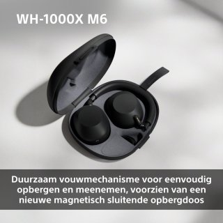 Sony WH-1000XM6 Draadloze Noise Cancelling Koptelefoon Zwart