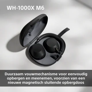 Sony WH-1000XM6 Draadloze Noise Cancelling Koptelefoon Zwart