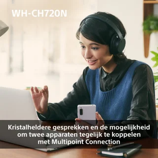 Sony WH-CH720N Draadloze Over-ear Koptelefoon Roze