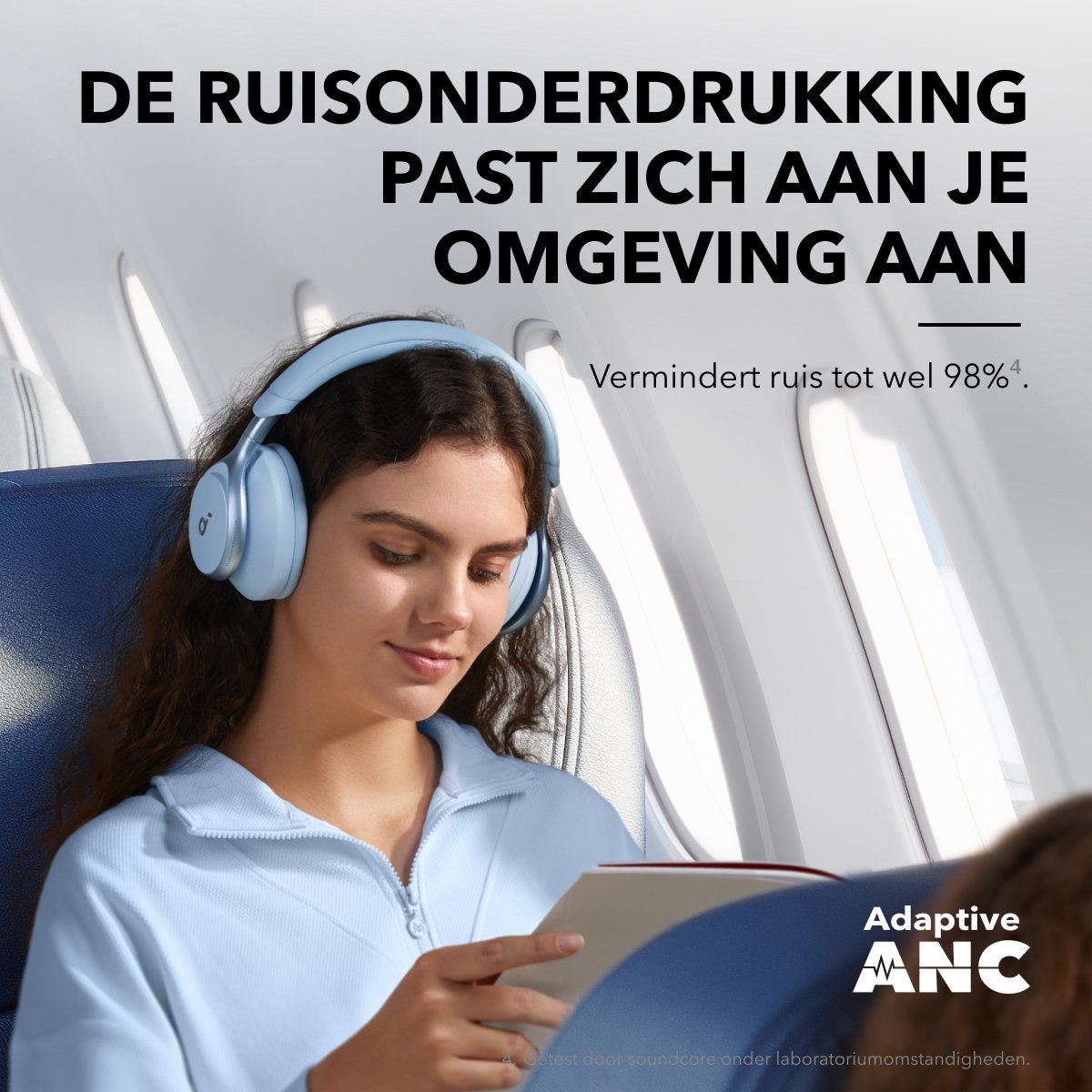 soundcore by Anker Space One Draadloze Over-ear Koptelefoon Blauw