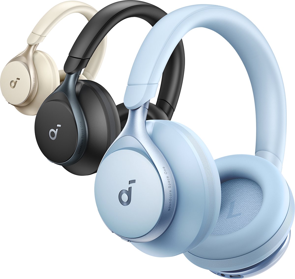 soundcore by Anker Space One Draadloze Over-ear Koptelefoon Blauw