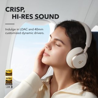 soundcore by Anker Space One Draadloze Over-ear Koptelefoon Wit