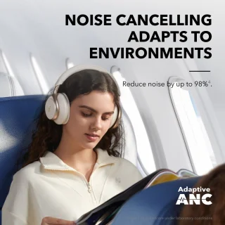 soundcore by Anker Space One Draadloze Over-ear Koptelefoon Wit
