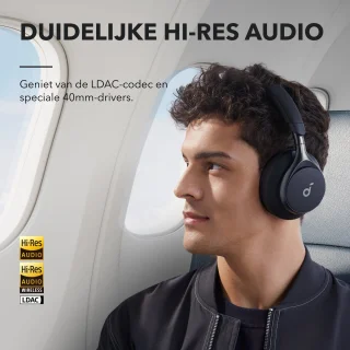 soundcore by Anker Space One Draadloze Over-ear Koptelefoon Zwart