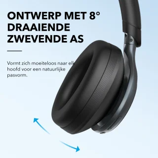 soundcore by Anker Space One Draadloze Over-ear Koptelefoon Zwart
