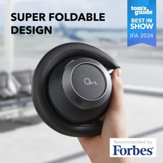soundcore by Anker Space One Pro Draadloze Over-ear Koptelefoon Zwart