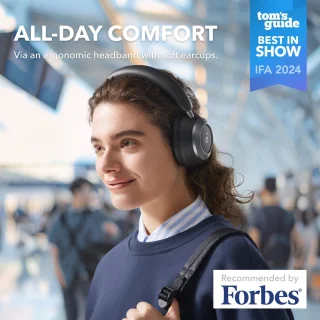 soundcore by Anker Space One Pro Draadloze Over-ear Koptelefoon Zwart