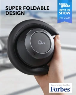 soundcore by Anker Space One Pro Draadloze Over-ear Koptelefoon Zwart