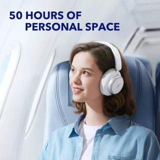 soundcore by Anker Space Q45 Draadloze Over-ear Koptelefoon Wit