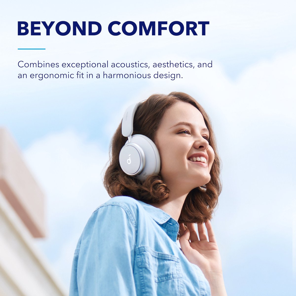 Wat vinden we goed aan de soundcore by Anker Space Q45 Draadloze Over-ear Koptelefoon Wit