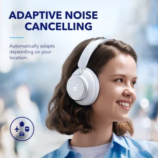 soundcore by Anker Space Q45 Draadloze Over-ear Koptelefoon Wit