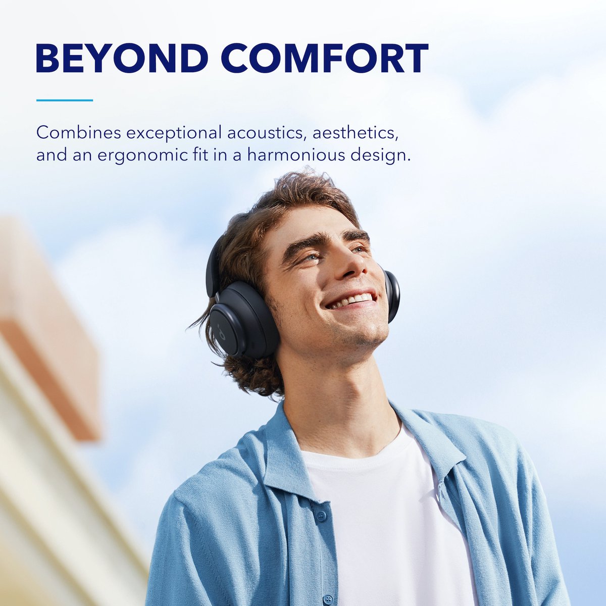 soundcore by Anker Space Q45 Draadloze Over-ear Koptelefoon Zwart