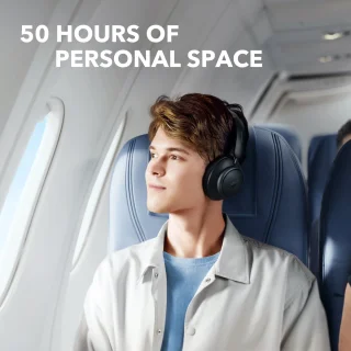 soundcore by Anker Space Q45 Draadloze Over-ear Koptelefoon Zwart