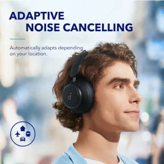 soundcore by Anker Space Q45 Draadloze Over-ear Koptelefoon Zwart