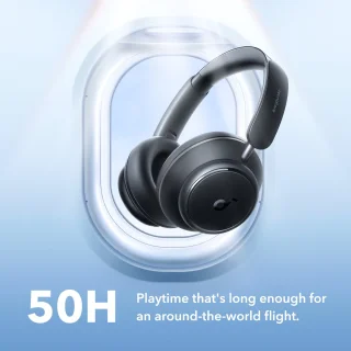 soundcore by Anker Space Q45 Draadloze Over-ear Koptelefoon Zwart