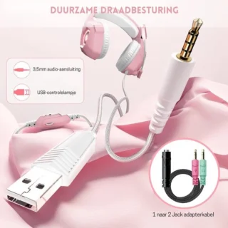 StayPowered Gaming Headset Roze