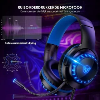 StayPowered Gaming Headset Zwart/Blauw