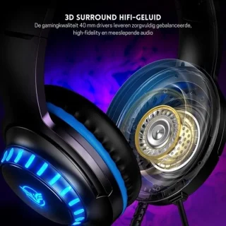 StayPowered Gaming Headset Zwart/Blauw