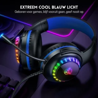 StayPowered Gaming Headset Zwart/Blauw RGB