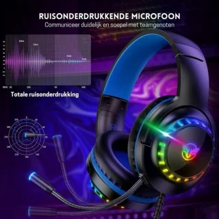 StayPowered Gaming Headset Zwart/Blauw RGB