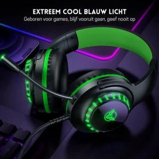 StayPowered Gaming Headset Zwart/Groen