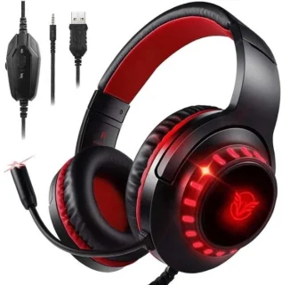 StayPowered Gaming Headset Zwart/Rood
