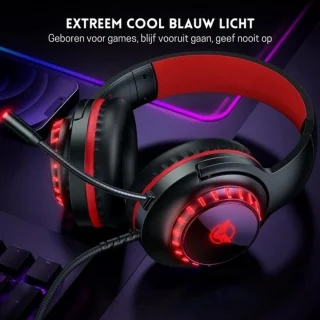 StayPowered Gaming Headset Zwart/Rood