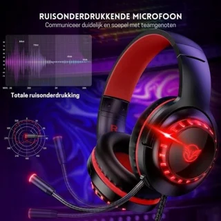 StayPowered Gaming Headset Zwart/Rood