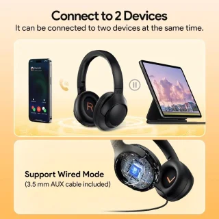 Stemily Draadloze Bluetooth Koptelefoon met Microfoon