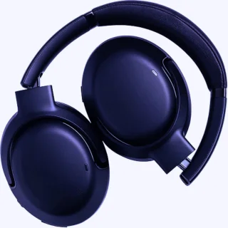 Thuys Draadloze Over-Ear Koptelefoon Zwart
