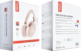 TUNIQ Deep Bass Draadloze Koptelefoon White Gold