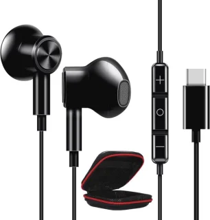 USB C-hoofdtelefoon met microfoon - in-ear oortelefoon