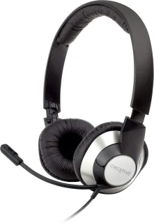 USB-headset zwart zilver