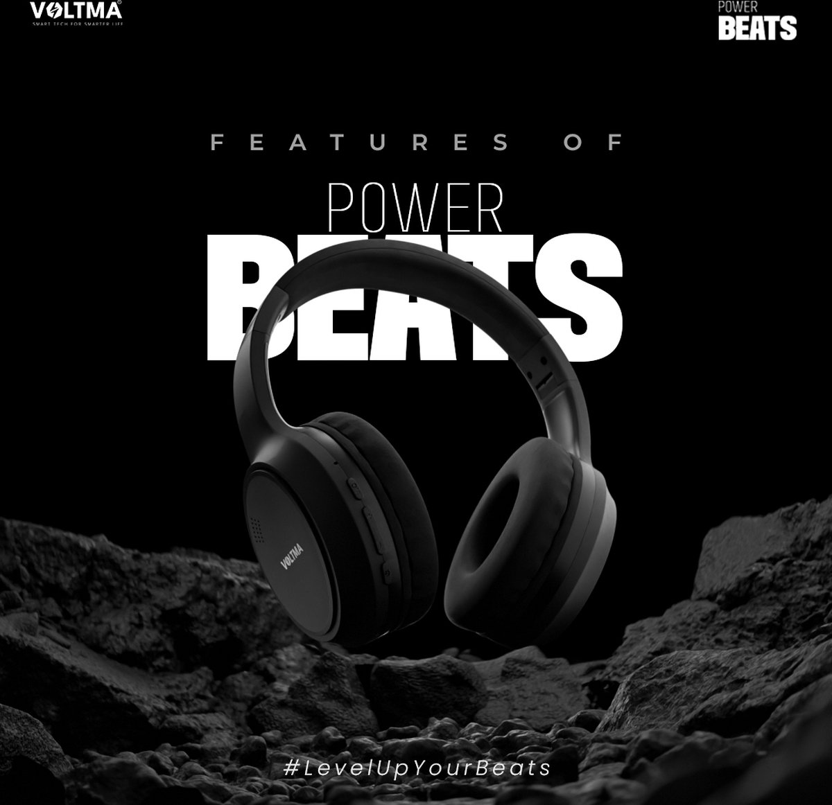 Wat vinden we goed aan de Voltma PowerBeats Draadloze Over-ear Headset