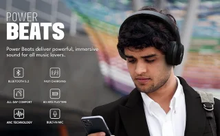 Voltma PowerBeats Draadloze Over-ear Headset