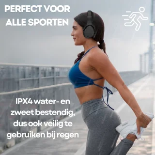 WERYOU UltraTone ANC Bluetooth 5.4 Draadloze Sportkoptelefoon Zwart