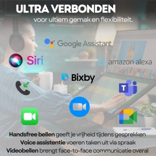 WERYOU UltraTone ANC Bluetooth 5.4 Draadloze Sportkoptelefoon Zwart