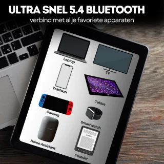 WERYOU UltraTone ANC Bluetooth 5.4 Draadloze Sportkoptelefoon Zwart