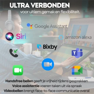 WERYOU UltraTone ANC Bluetooth Draadloze Sportkoptelefoon Wit
