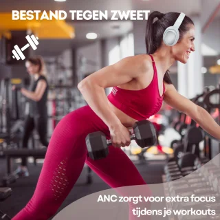WERYOU UltraTone ANC Bluetooth Draadloze Sportkoptelefoon Wit