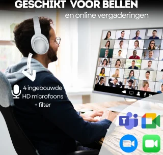 WERYOU UltraTone ANC Bluetooth Draadloze Sportkoptelefoon Wit
