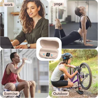 WNHB® Onzichtbare Bluetooth Slaap Oordopjes - Draadloze Hoofdtelefoon