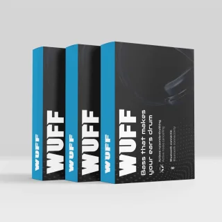 Wuff Draadloze Over-ear Koptelefoon Zwart