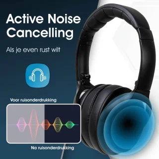 Wuff Draadloze Over-ear Koptelefoon Zwart