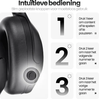 Xssive H11 Draadloze Koptelefoon Zwart